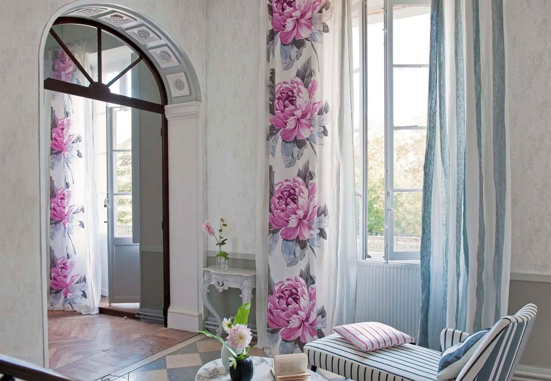 Купить шторы с цветочным принтом на кухню, в гостиную, спальню в Могилеве